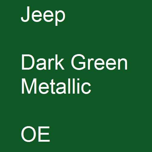 Jeep, Dark Green Metallic, OE.